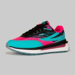Fila Women’s Athletic Runner in Teal, Hot Pink & Black